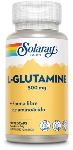 L Glutamine 500 Mg 50 Vegetable Capsules