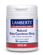 Natural Beta Carotene 15 mg with Carotenoid Blend 90 Capsules