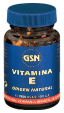 Natural Vitamin E 40 Pearls 400 ui