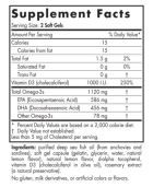 Postnatal Omega-3 1120 mg Lemon 60 Softgels