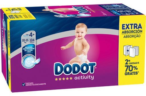 Activity Diapers Size 4 104 units