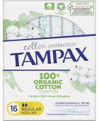 Cotton Protection Regular Organic Tampons 16 Units