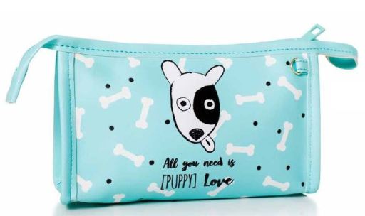 Puppy Girl Power 1524 Makeup Bag