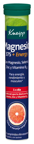 Magnesium 375 + Energy 15 Effervescent Tablets