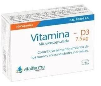 Vitamin D3 7.5Mcg (300Ui) 30 Capsules