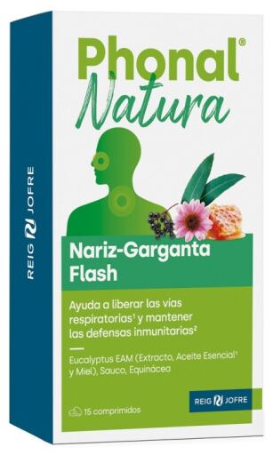 Natura Nose-Throat Flash 15 Tablets