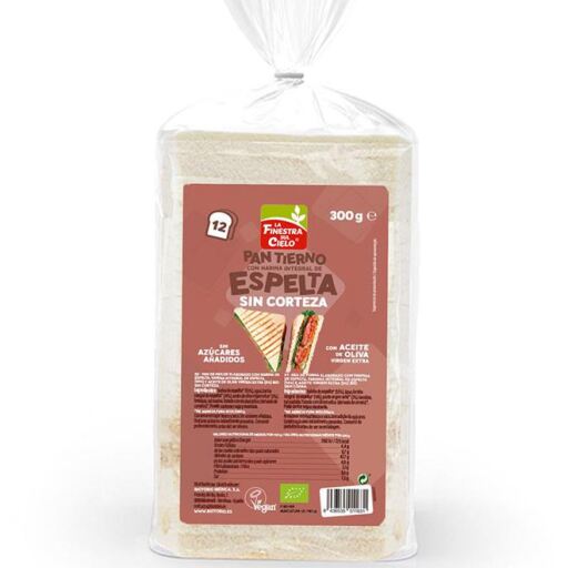 Spelled Bread Without Crust 300 gr