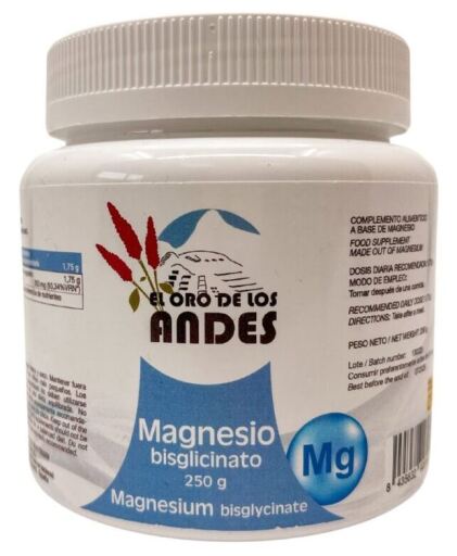 Magnesium Bisglycinate 350 mg Powder 250 gr