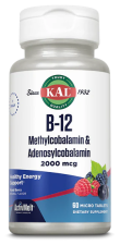 B12 Methylcobalamin &amp; Adenosylcobalamin 2000 mcg 60 Micro Tablets